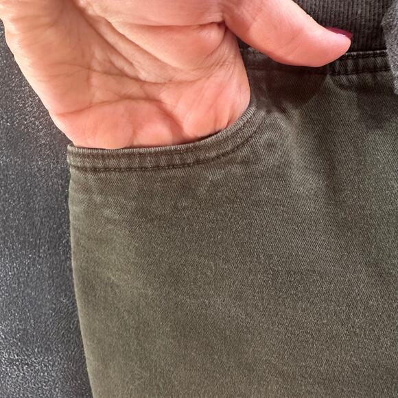 Hanna Andersson Olive Green Slim Pants, VGUC, Sz 140cm (10Y) (10B) - Picture 3 of 7